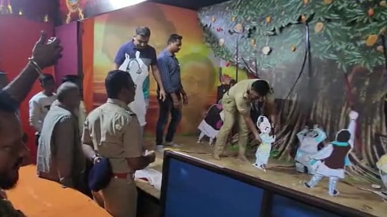 कल्याण : ‘मी शिवसेना बोलतेय’ देखावा पोलिसांनी हटवला; विजय तरुण मंडळानं घेतला मोठा निर्णय Mumbai Tak