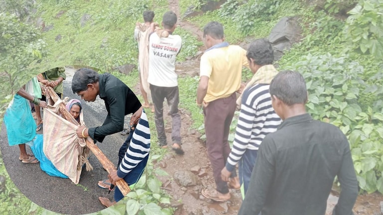 Palghar: रस्त्याअभावी गर्भवतीला घेऊन 3 किलोमीटर पायी प्रवास; जुळ्या बाळांचा मृत्यू, तर… Mumbai Tak