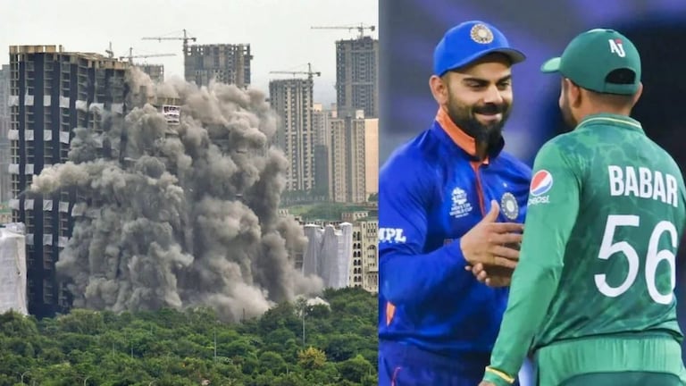 IND vs PAK सामन्याआधी बरं झालं ट्विन टॉवर पाडला नाहीतर…, कलेक्टरनं असं ट्विट का केलं? Mumbai Tak