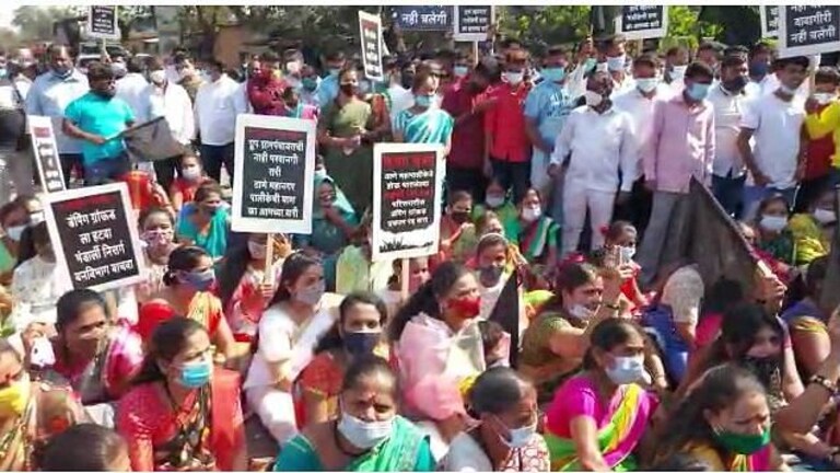 कल्याण : भंडार्लीच्या जागेवर ठाणे मनपाकडून कचरा प्रकल्पाच्या कामाला सुरुवात, ग्रामस्थ आक्रमक Mumbai Tak