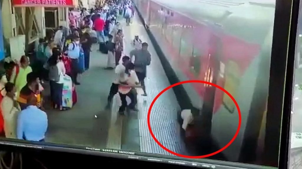 धावत्या एक्स्प्रेसमध्ये चढताना पती-पत्नी गेले गाडी खाली; कल्याण स्थानकावरील थरार Mumbai Tak