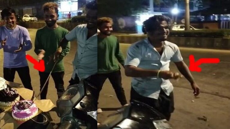 तलवारीने केक कापणं पडलं महागात, बर्थ-डे बॉयसह एकाला पोलिसांनी केली अटक Mumbai Tak