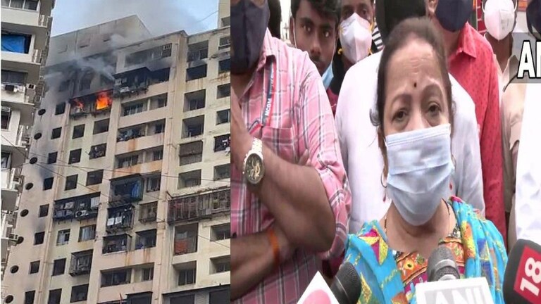 मुंबई : कांजूरमार्ग येथील इमारतीला भीषण आग, जिवीतहानीचं वृत्त नाही Mumbai Tak