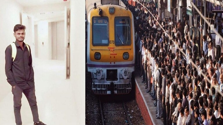 लोकल गर्दीने घेतला तरुणाचा जीव: खांबाचा फटका लागल्याने जागेवरच झाला मृत्यू Mumbai Tak