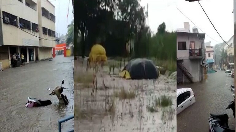 राज्यात मुसळधार पावसाचा अंदाज, नगर-बीडला मुसळधार पावसाने झोडपलं Mumbai Tak