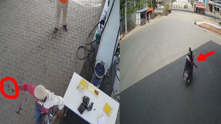 पडघा : बंदूक दाखवून पेट्रोल पंप कर्मचाऱ्यांना लुटलं, घटना सीसीटीव्हीत कैद Mumbai Tak