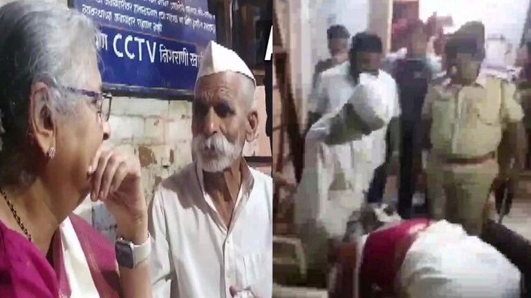 टिकली प्रकरणामुळे चर्चेत असलेल्या संभाजी भिडेंच्या पाया पडल्या सुधा मूर्ती Mumbai Tak