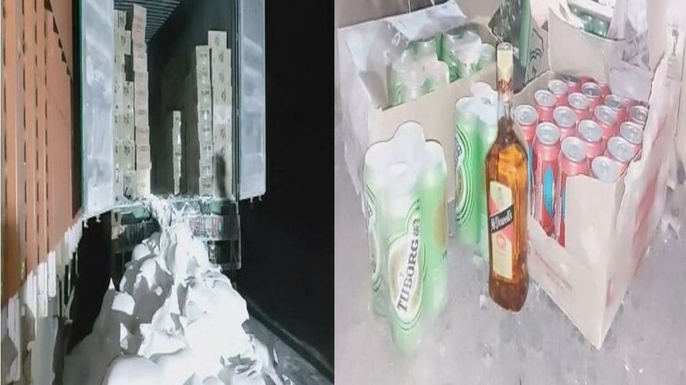 सांगली : मिरज-पंढरपूर रस्त्यावर गोवा बनावटीची ६० लाखांची दारु जप्त Mumbai Tak