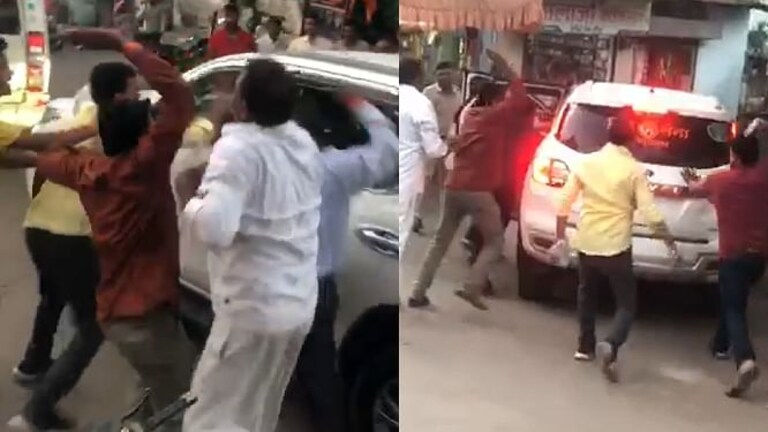 शिंदे गटाचे आमदार संतोष बांगर यांच्या गाडीवर हल्ला, ’50 खोके एकदम ओके’च्या घोषणा Mumbai Tak