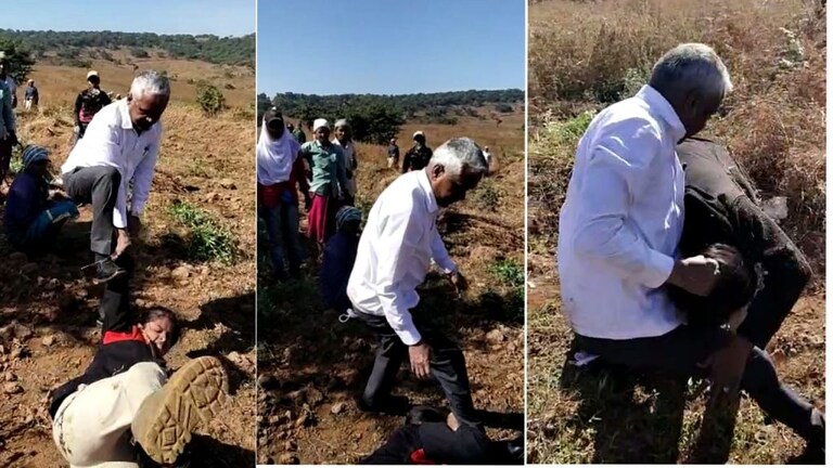 सातारा : गर्भवती वनरक्षक महिलेला माजी सरपंचाकडून लाथाबुक्क्यांनी बेदम मारहाण; व्हिडीओ व्हायरल Mumbai Tak