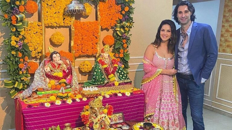 Sunny Leone च्या घरचा बाप्पा पाहिलात का? Mumbai Tak