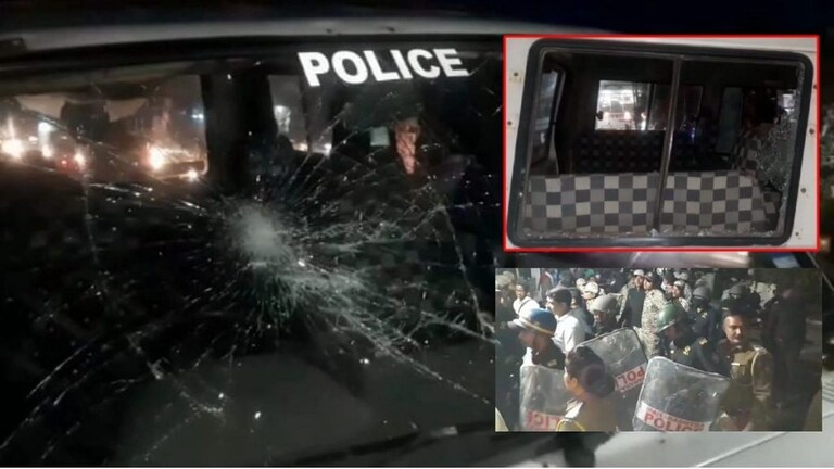 स्वाभिमानीचे कार्यकर्ते आणि पोलिसांमध्ये राडा; तहसीलदारांची गाडी पेटवण्याचा प्रयत्न Mumbai Tak