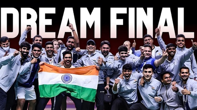 Thomas Cup Badminton : थॉमस कप स्पर्धेत भारताने घडवला इतिहास; सुवर्ण यशापासून एक पाऊल दूर Mumbai Tak
