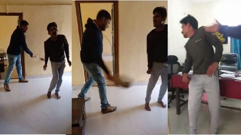 कायद्याची थट्टा! पोलीस ठाण्यातच लाथाबुक्क्यांनी आणि पोलिसाच्या पट्ट्याने बेदम मारहाण Mumbai Tak