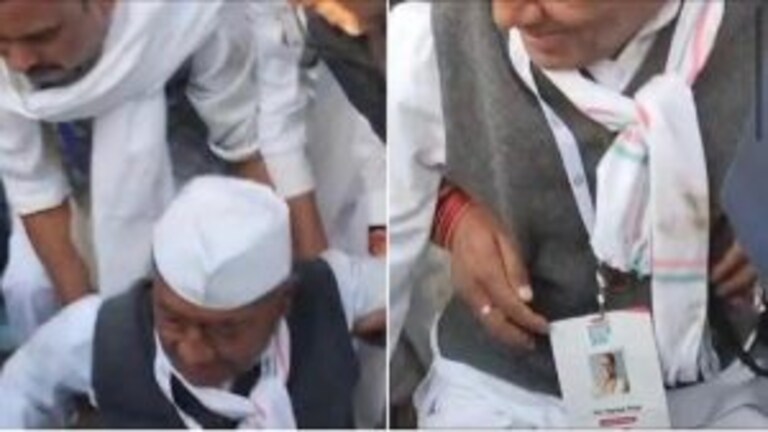 भारत जोडो यात्रेत टी ब्रेकदरम्यान धक्काबुक्की; माजी मुख्यमंत्री दिग्विजय सिंह खाली पडले Mumbai Tak