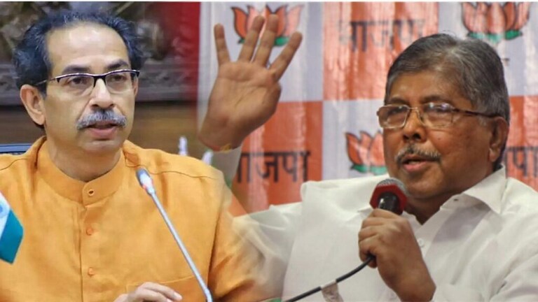 Chandrakant Patil: “महात्मा गांधी देश फिरले, उद्धव ठाकरेंना वाटतं मातोश्रीत राहूनच..” BJP leader Chandrakant Patil's explanation on Babri Masjid, Shiv Sena and Shiv Sena chief Balasaheb Thackeray controversy