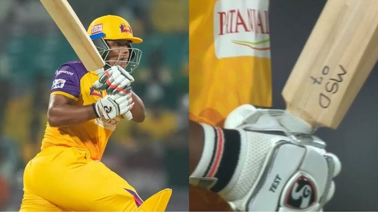 WPL Kiran Navgire: सोलापूरच्या पोरीनं बॅटवर लिहलं धोनीचं नाव, ठोकलं अर्धशतक Mumbai Tak