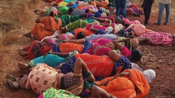 In Rajapur, Barsu, Solgaon, the thousands of local women and men oppose to proposed refinery