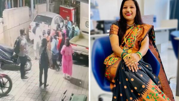 Shiv Sena (UBT) party chief Uddhav Thackeray, Rashmi Thackeray and Aditya Thackeray visited Yuva Sena activist Roshni Deepak Shinde at the hospital