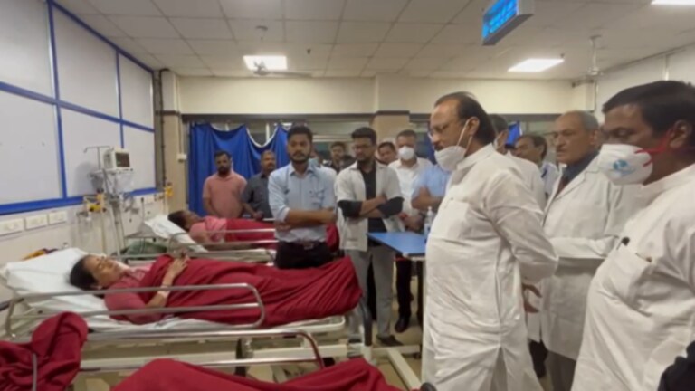 ‘आमच्या पोटात काही नव्हतं’; जखमींनी अजित पवार, उद्धव ठाकरेंना काय सांगितलं? 11 people who sat in the open at the Maharashtra Bhushan award event on Sunday died due to heat stroke and More than 300 people suffered from heat-related health issues