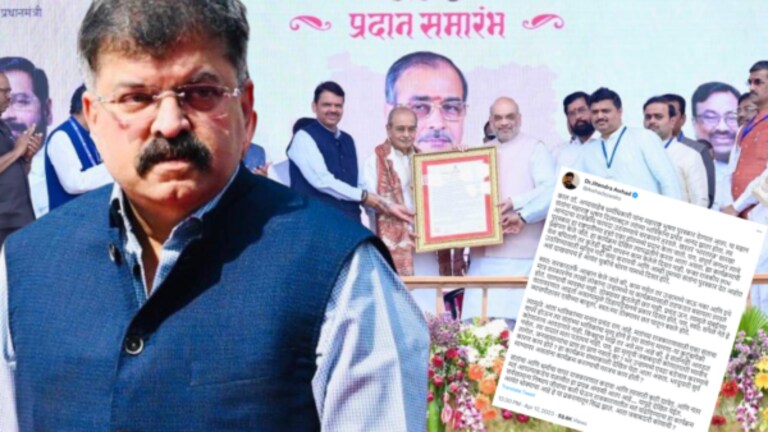 ‘मतांच्या राजकारणासाठी एका संताचा…’, जितेंद्र आव्हाड शिंदे-फडणवीसांवर बरसले ncp mla jitendra awhad tweet on 12 dead in maharashtra bhushan event, hit out cm eknath shinde and devendra fadnavis
