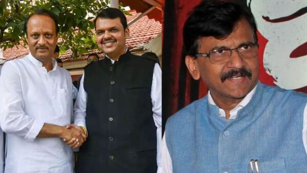 Sanjay Raut criticized Ajit Pawar but Devendra Fadnavis replied