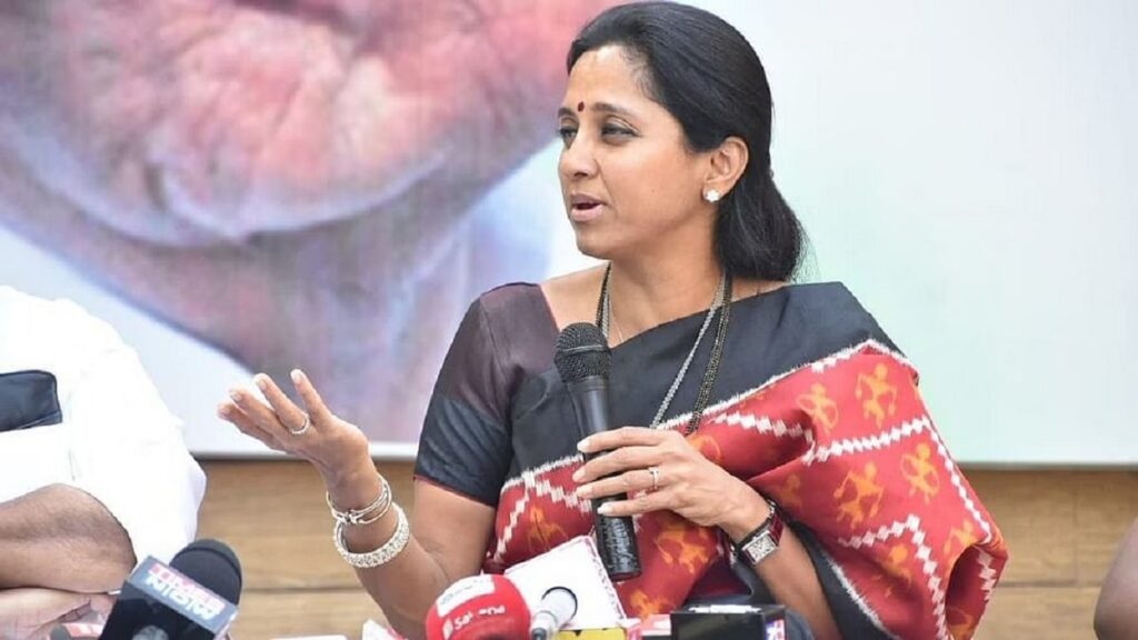 MP Supriya sule criticize eknath shinde