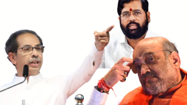 अमित शाह, तुम्ही संगमा, मिंध्येचं काय चाटताय? उद्धव ठाकरेंचा खडा सवाल Uddhav Thackeray hits out Union Home Minister Amit Shah