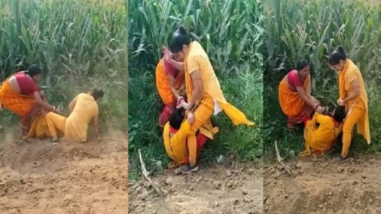 Video: झिंज्या उपटल्या, लाथा बुक्यांनी मारलं… आणि म्हणे या शिक्षिका! bihar patna viral video two women teachers fierce fight in school viral news