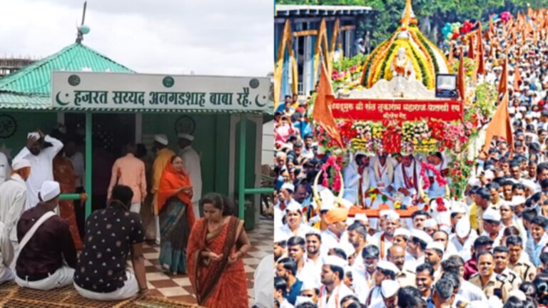 Trimbakeshwar Controversy : काय आहे तुकाराम पालखीचं दर्गा कनेक्शन? Trimbakeshwar temple incident : the Bhakti Sangam between Sant Tukaram Maharaj and Hazrat Syed Angadshah Baba came into the news.