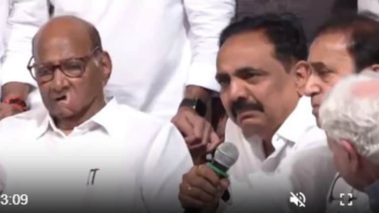 ब्रेकिंग न्यूज: शरद पवारांच्या निर्णयानंतर हाय होल्टेज ड्रामा! जयंत पाटील ढसाढसा रडले breaking news after sharad pawar decision to resign high voltage drama was seen jayant patil cried profusely