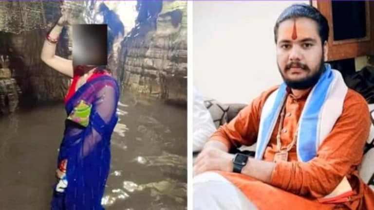 धीरेंद्र आचार्याच्या शिष्याचा प्रताप! कथेचं आयोजन करणाऱ्याच्या पत्नीलाच पळवलं katha vachak dhirendra acharya student ran away with host wife