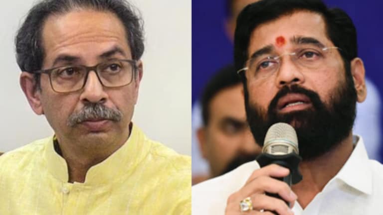 Eknath Shinde : “काँग्रेसला खिंडीत गाठण्यासाठी उद्धव ठाकरेंची खेळी” Maharashtra Political news : uddhav thackeray mets arvind kejriwal shiv sena shinde faction attacks.