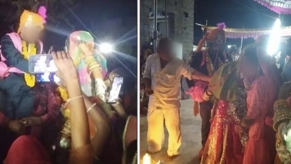 bride ran away with boyfriend before wedding ceremony husband protest