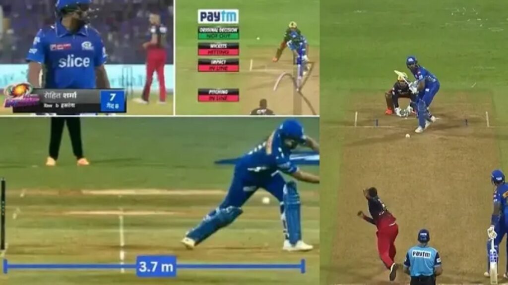 Rohit Sharma : …तर रोहित शर्मा बाद झालाच नसता, 3M चा नियम काय सांगतो? rohit sharma drs controversy lbw 3m rool book of ipl 2023