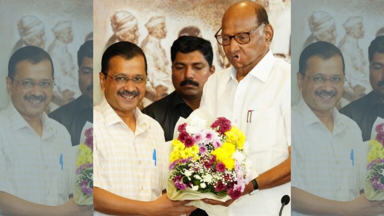 Sharad Pawar: ‘ही वाद घालायची वेळ नाही..’, केजरीवालांच्या भेटीनंतर पवारांची गुगली! ncp chief sharad pawar has announced that he will support to arvind kejriwal