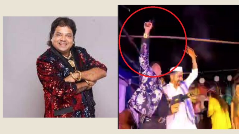 Santosh Chaudhari: बिग बॉस फेम दादूसकडून हळदीत गोळीबार?, VIDEO व्हायरल bigg boss fame santosh chaudhary aka dadoos shooting at haldi program video goes viral