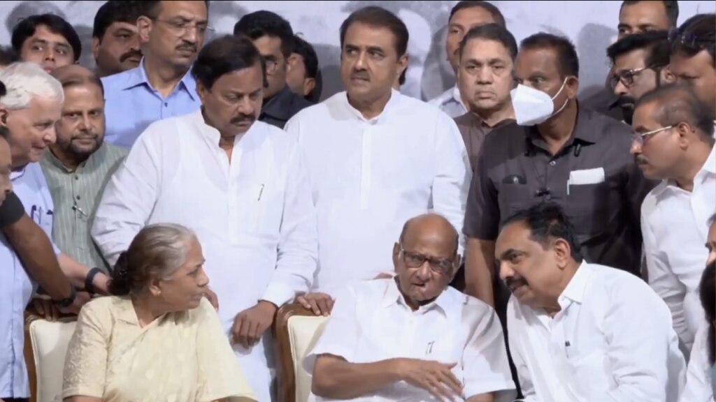 after the resignation of sharad pawar there is a drama of anger in the ncp jayant patil is not really invited to meeting