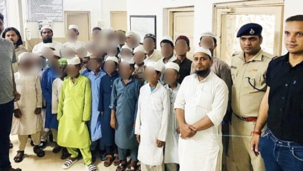 child trafficking in the name of madrasa 59 children were rescued from the danapur express