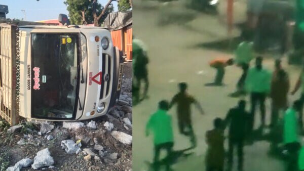 Maharashtra News : stone pelting in shevgaon ahmednagar : Another group pelted stones on this procession which started at 5.30 pm. The dispute escalated and both groups started pelting stones at each other.
