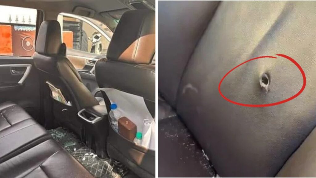 The attackers came in a Haryana number car. The bullet came out after touching Chandrashekhar's back.