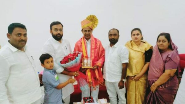NCP Leader bhagirath bhalke joined BRS in the presence of k chandrasekhar rao