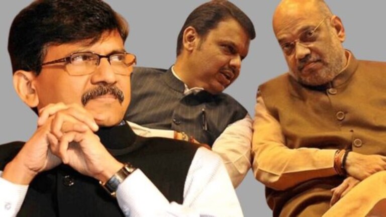 ‘फडणवीसांचा शिवसेनेत प्रवेश’, संजय राऊतांनी मोदी-शाहांवर डागली तोफ sanjay raut criticize devendra fadnavis pm narendra modi amit shah on thackeray group statewide meeting worli