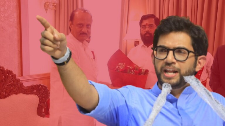 Maharashtra Politics: अजित पवारांचा शपथविधी अन् आदित्य ठाकरे म्हणाले, तुमच्या गद्दारीमागे फक्त…! After Ajit Pawar's swearing-in, Shiv Sena (UBT) leader Aditya Thackeray has criticized the Shinde faction in a tweet. He has criticized this on Twitter.