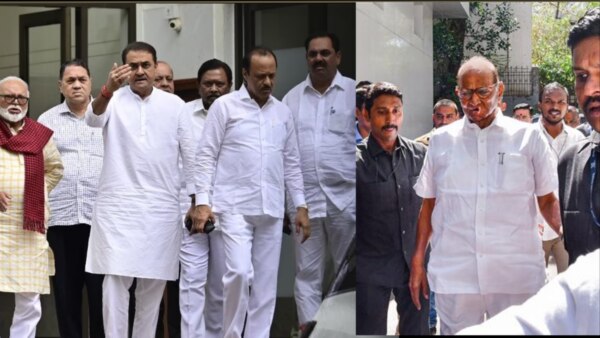 why did ajit pawar meets sharad pawar with supporters mlas?