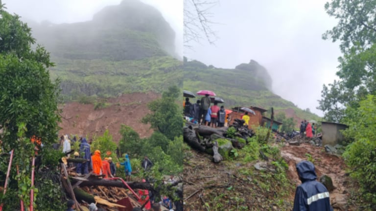 Irshalwadi Landslide : ‘हवाई मार्गे जेसीबी नेण्याचे प्रयत्न’, मृतांचा आकडा वाढला irshalwadi landslide update : JCBs can be airlifted and machineries regarding excavation can be taken to the spot