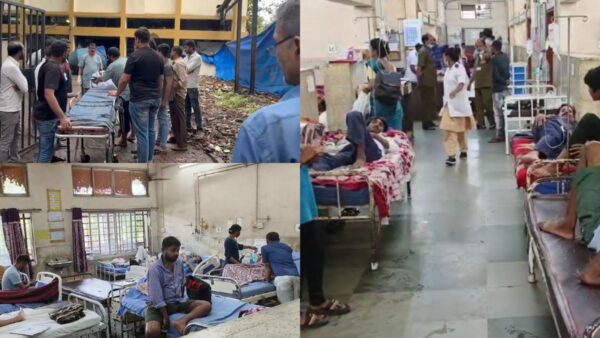 18 patients who have admitted in chhatrapati shivaji maharaj hospital of kalwa is died.