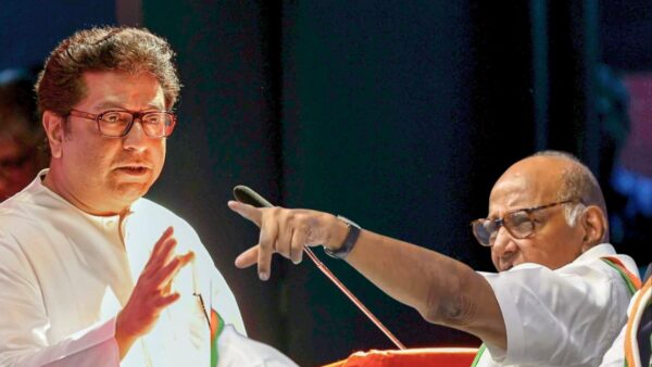 Raj Thackeray first Reaction on sharad pawar ajit pawar meets.