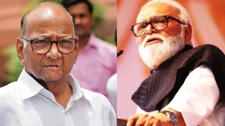Chhagan Bhujbal on Sharad Pawar : पवारांवर बोलताच बीडमध्ये भरसभेत गोंधळ, भुजबळांना कोणी रोखलं… Chhagan bhujbal sharad pawar beed sabha