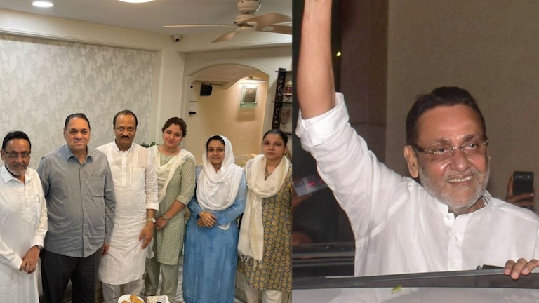 Nawab Malik: मलिक अजितदादा की पवार गटात? नवाब मलिकांच्या मुलीचं मोठं विधान sana malik on nawab malik tweet